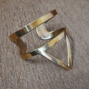 Contemporary Golden Brass Cuffs