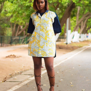 Ankara Shirt Dress