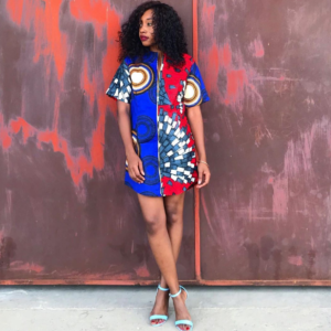 Ankara Tshirt Dress