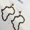 Africa outline earrings