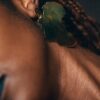 Africa hammered earrings