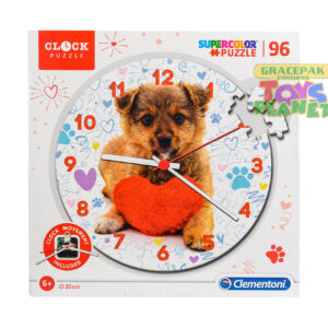 Cute Puppy Clock Puzzle – 96 PCS