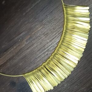 Boho Brass Sticks Neckpiece