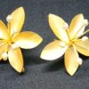 Elegant Golden Floral Studs