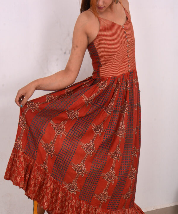 Eden Garden Muslin Handprinted Slip Dress 2